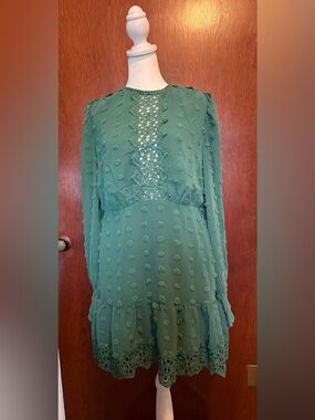 chinese dress ladies Opera Lace Hem Midi Dress S main image 1